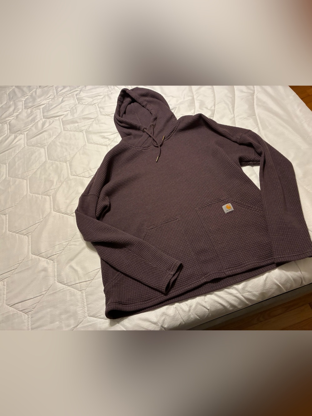 Carhartt Hooded Waffle Pullover - Plum Women’s XL